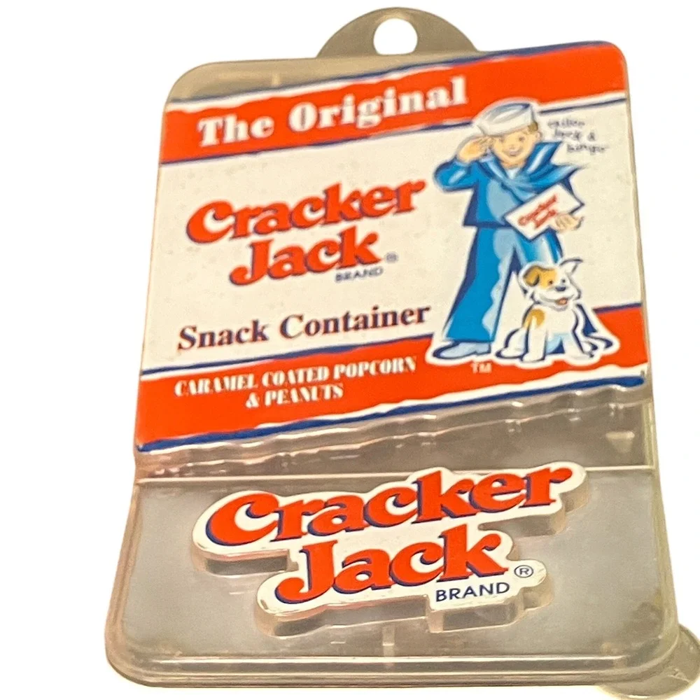 Cracker Jack Snack Container OS Red Excellent Retro Sailor Jack Bingo